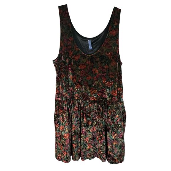 Free People Womens Velvet Foliage Dress - Picture 3 of 7
